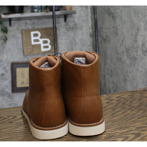 Goodfellow & Co Mens Niles Mock Toe Boots 90971861 Cognac Brown 12 - Picture 4 of 9